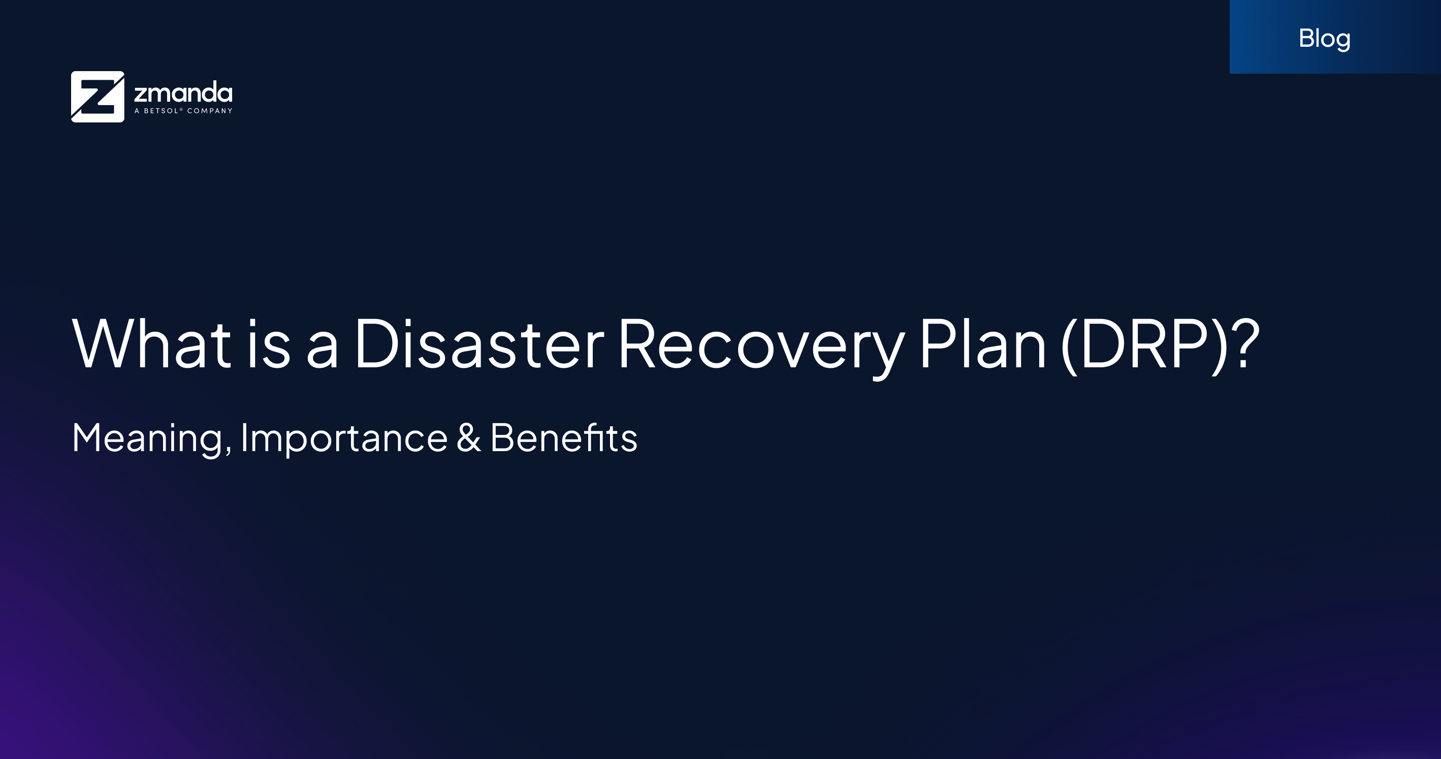 What is Disaster Recovery Plan (DRP)